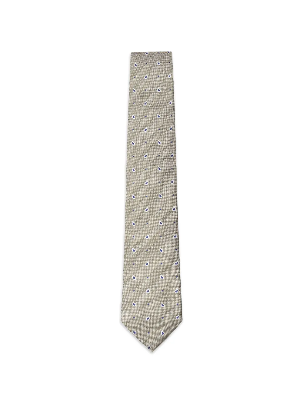 Hackett Paisley-print Tie In Green