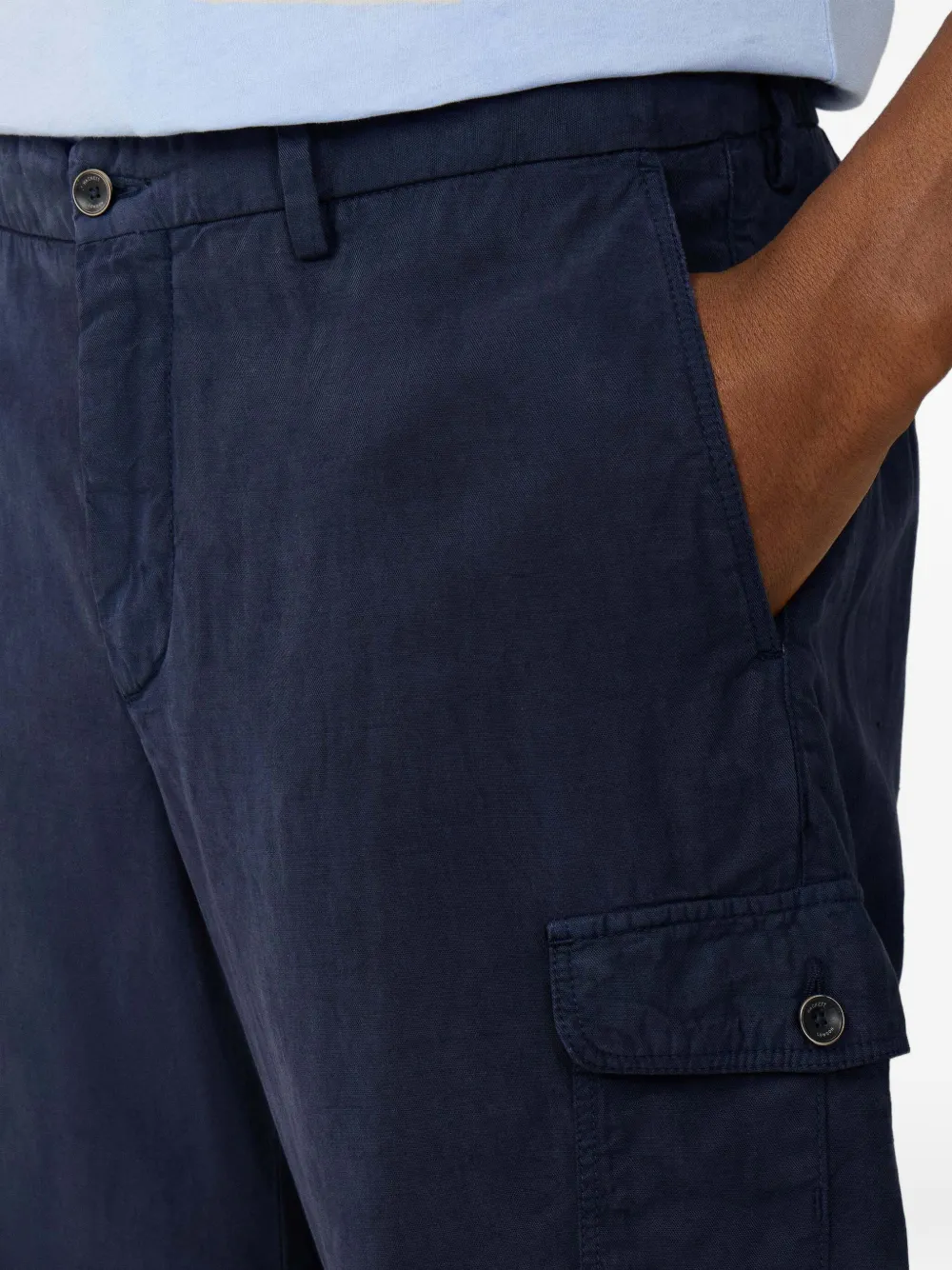 Hackett Sanderson Cargo Shorts In Blue