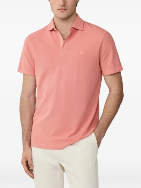 Hackett garment-dyed pique-knit polo shirt
