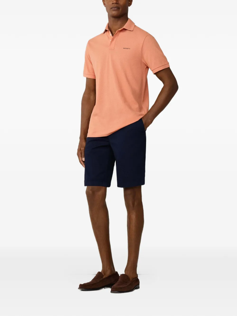 Hackett London Swim trim poloshirt Oranje
