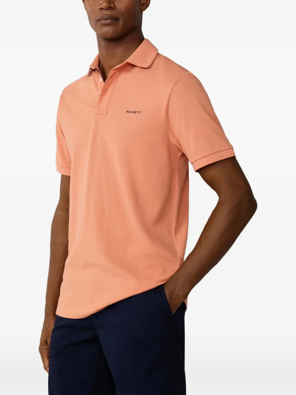 Hackett London Swim trim poloshirt Oranje