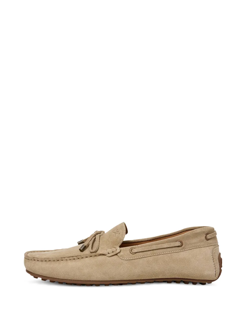 Hackett Lace-up Suede Loafers In Multi