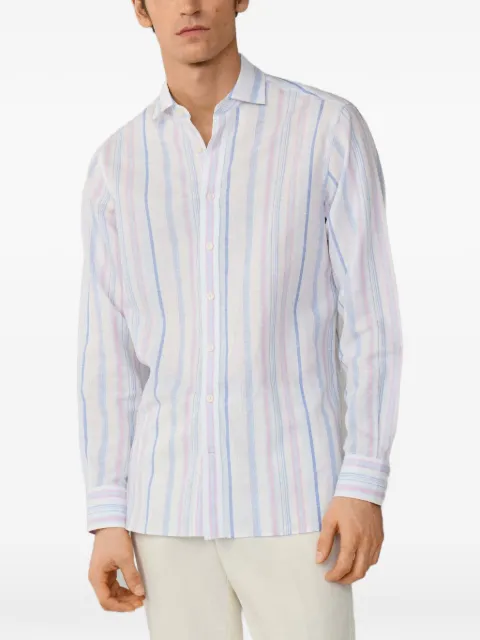 Hackett London chemise rayée à col Kent