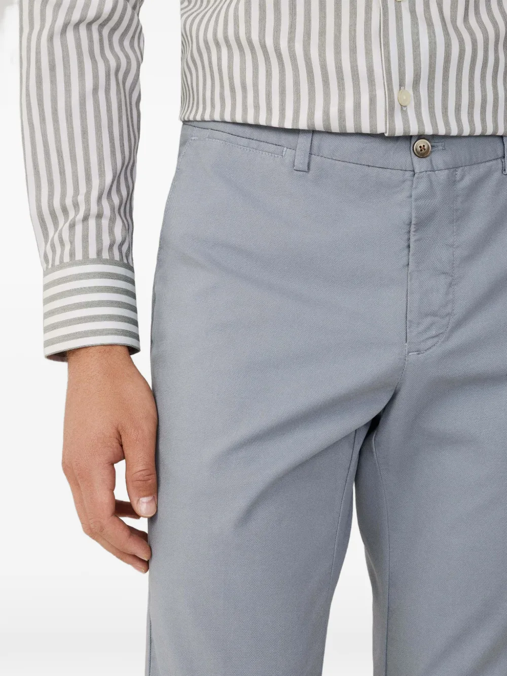 Hackett London Kensington geverfde chino Blauw