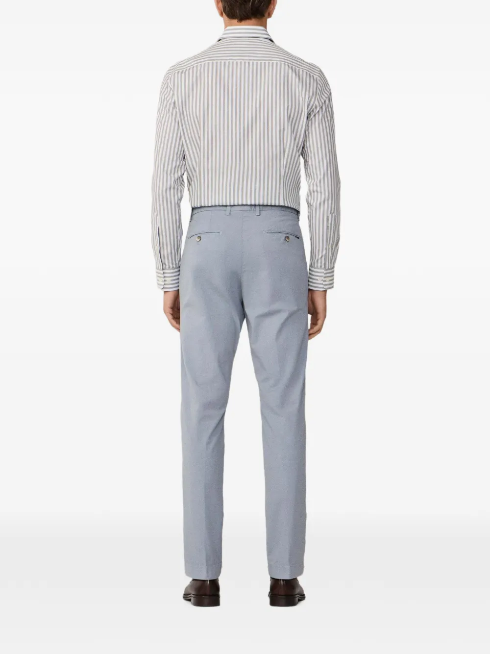 Hackett London Kensington geverfde chino Blauw