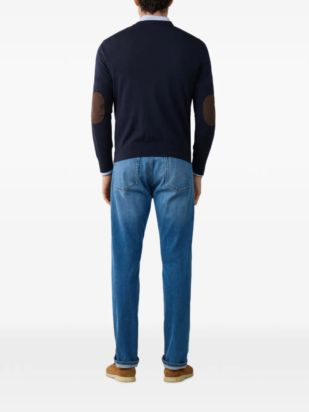 Hackett London Trui met V-hals Blauw