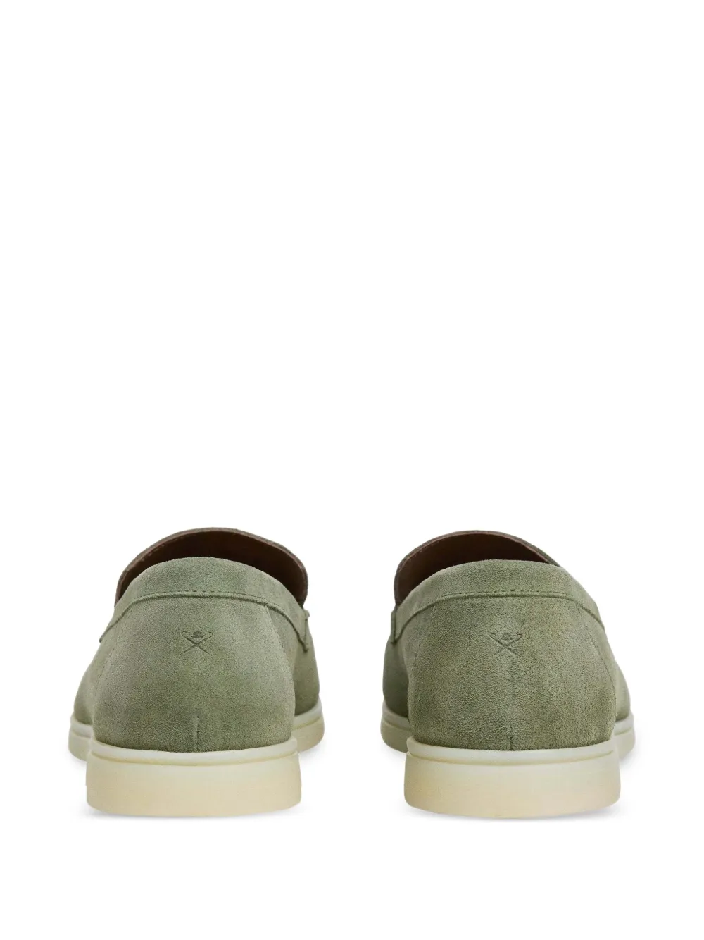 Hackett London Martin suède loafers Groen