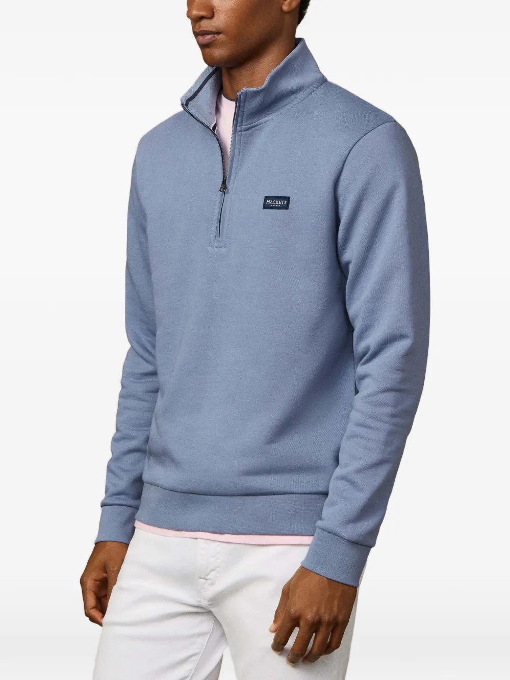 Hackett London Heritage trui met rits Blauw