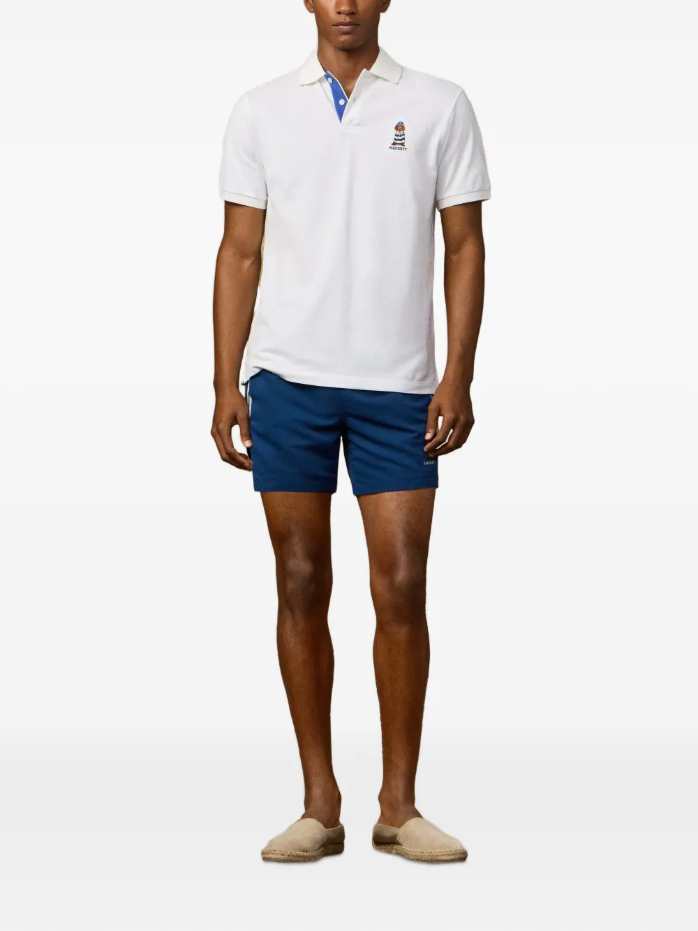 Hackett London Heritage Harry poloshirt Wit