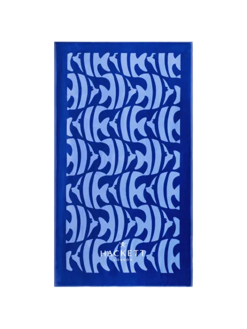 Hackett fish-motif beach towel