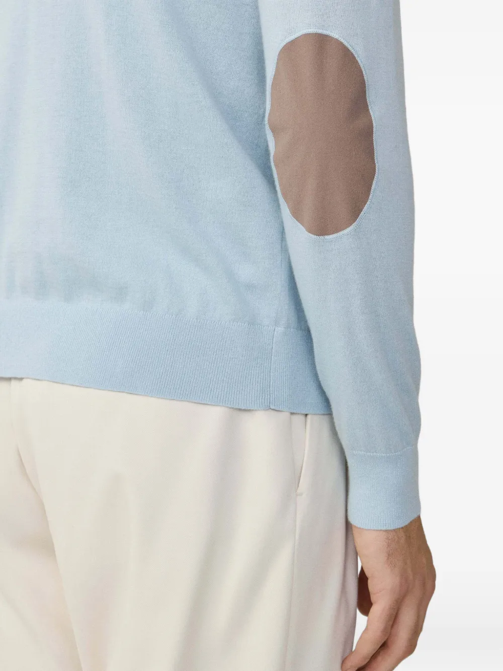 Hackett London Katoenen trui met rits Blauw