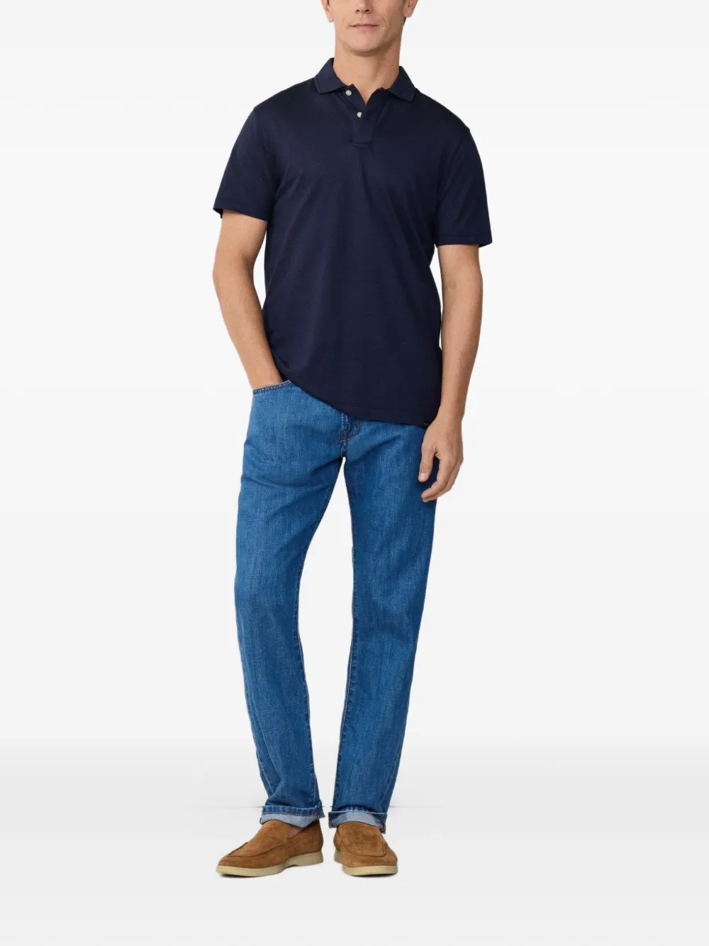 Hackett London Poloshirt Blauw