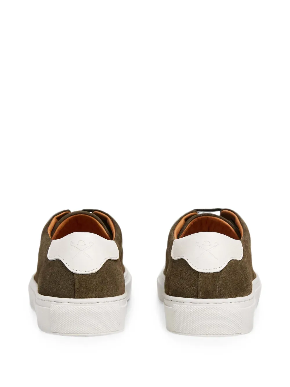 Hackett London Idol suède sneakers Groen