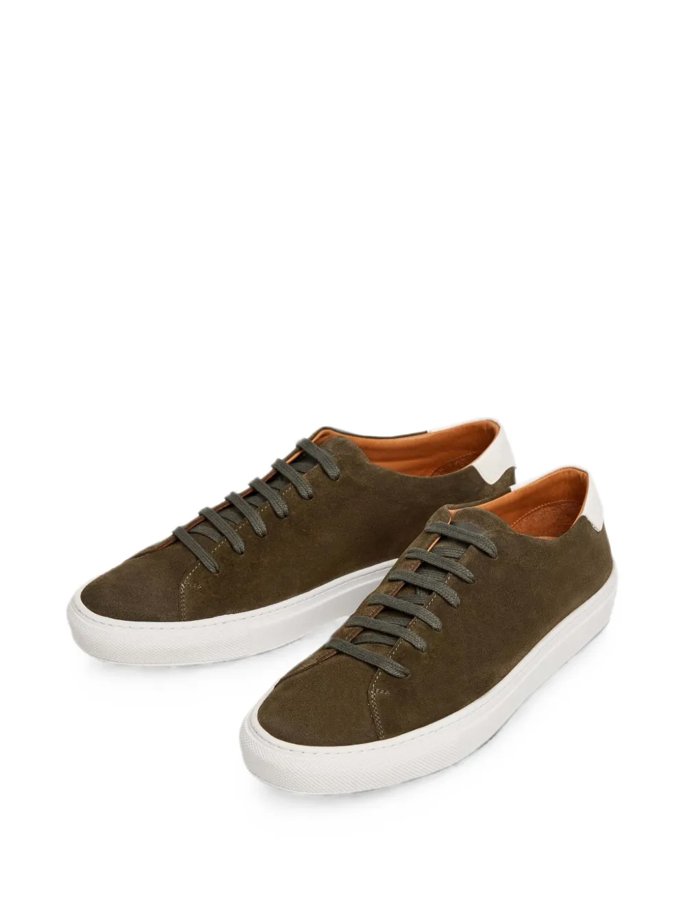 Hackett London Idol suède sneakers Groen