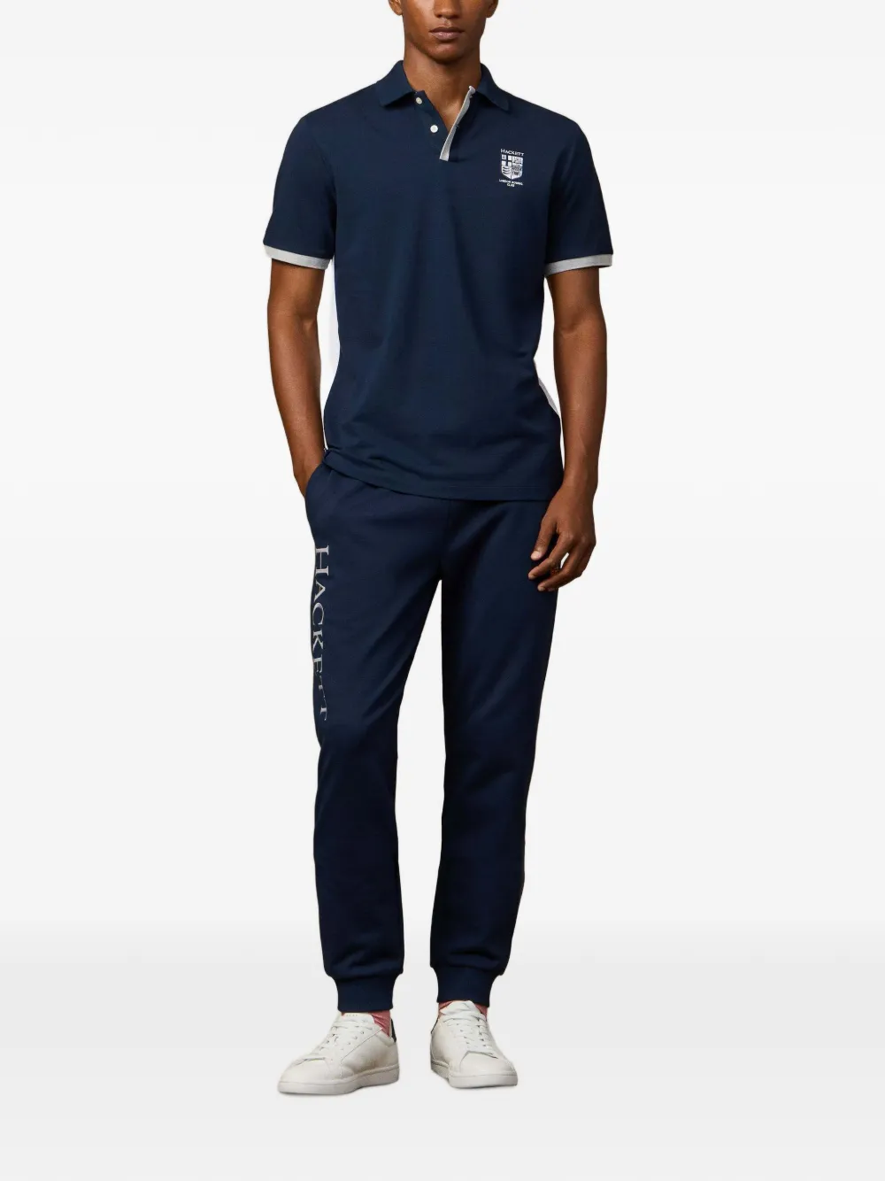 Hackett London Rowing Club poloshirt met korte mouwen Blauw