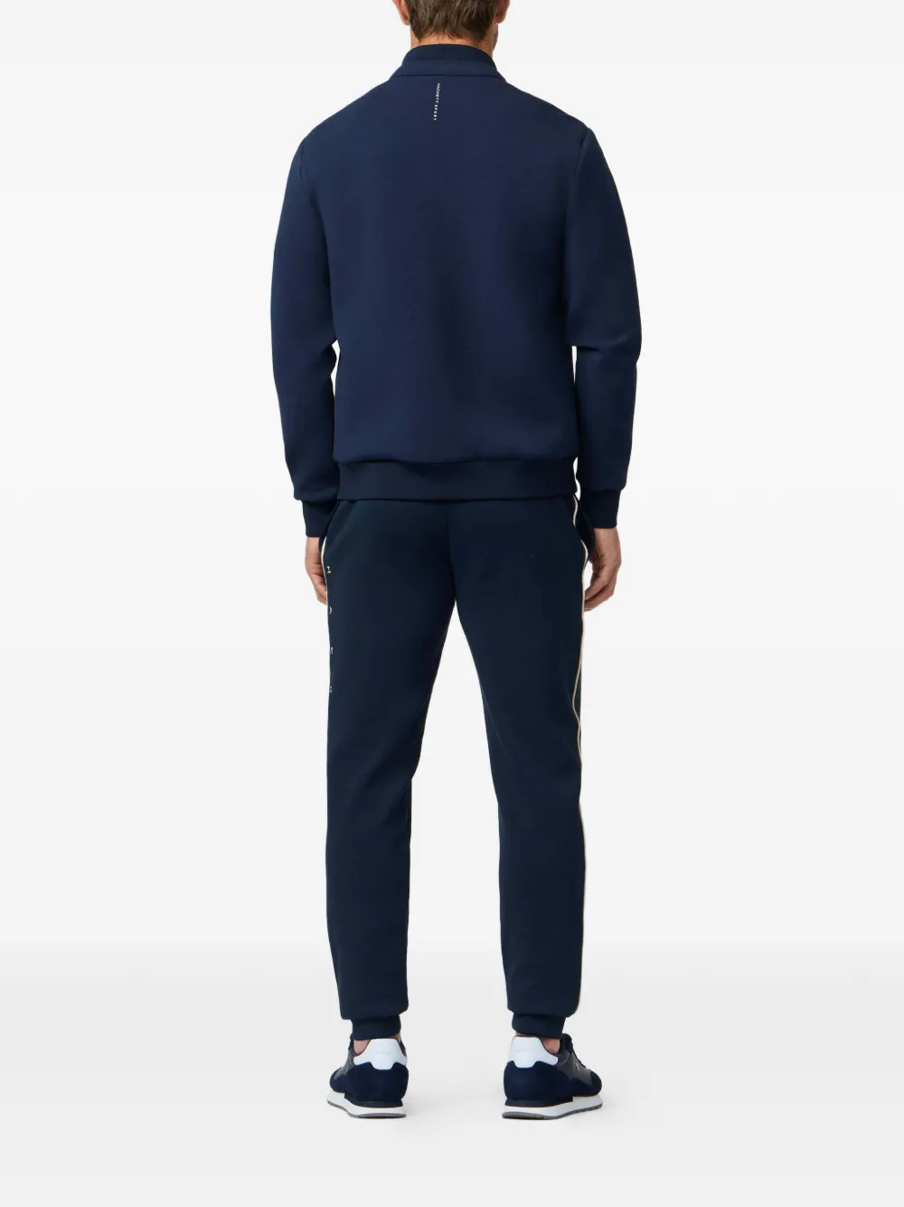 Hackett London Estate Hybrid gewatteerd jack met rits Blauw