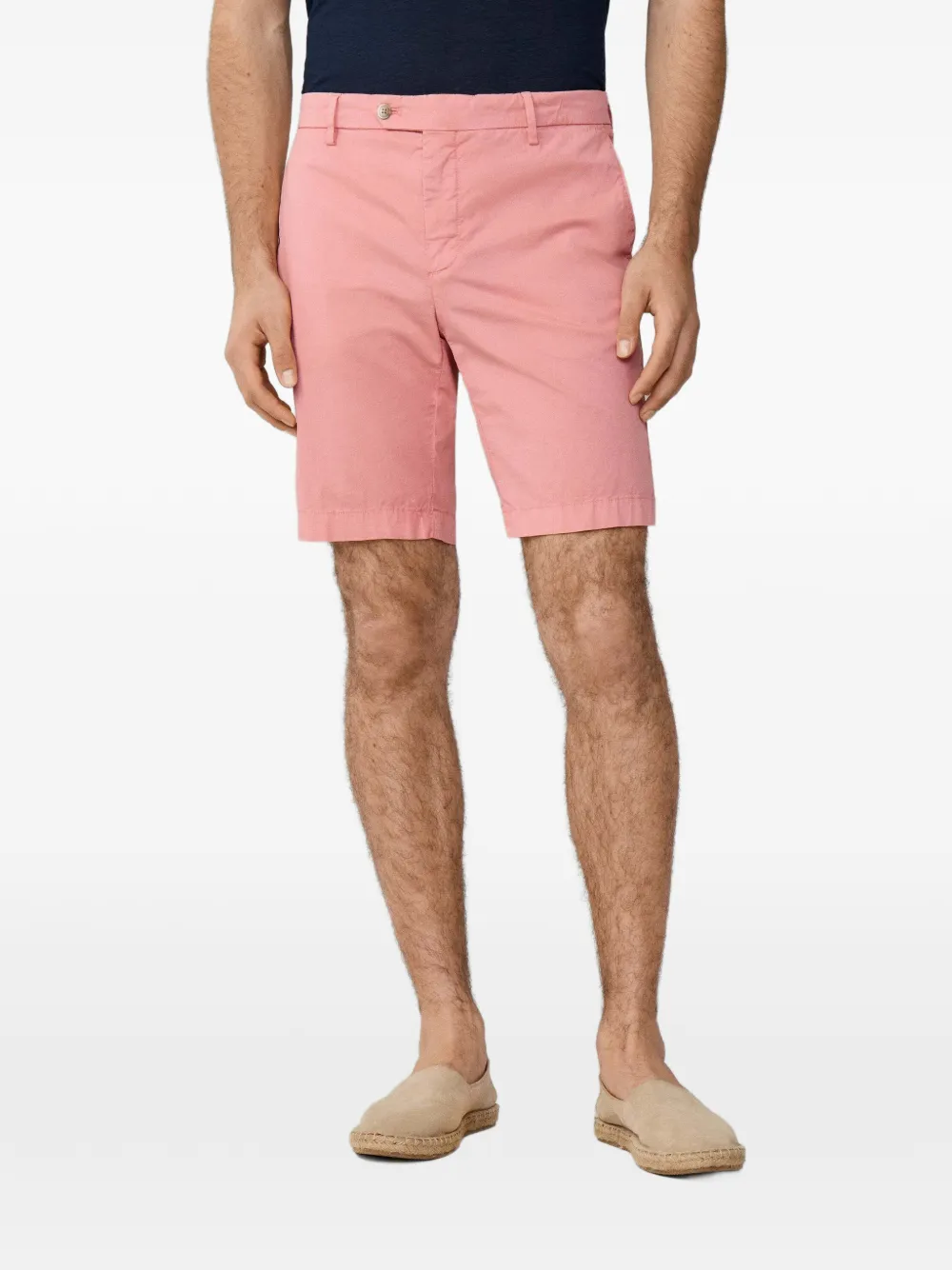 Hackett Kensington Slim-fit Cotton Chino Shorts In Pink