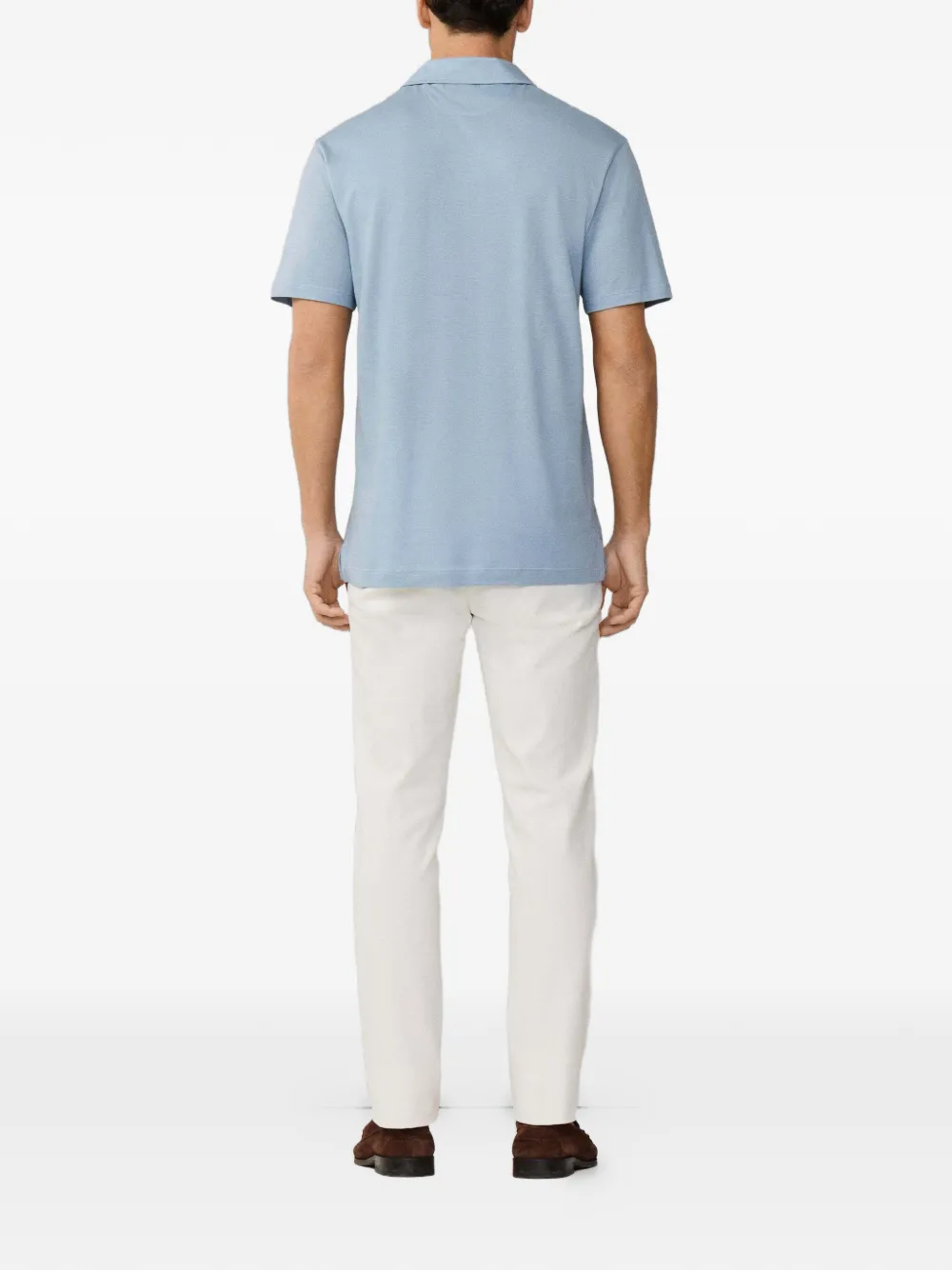 Hackett London Travel Pique poloshirt Blauw