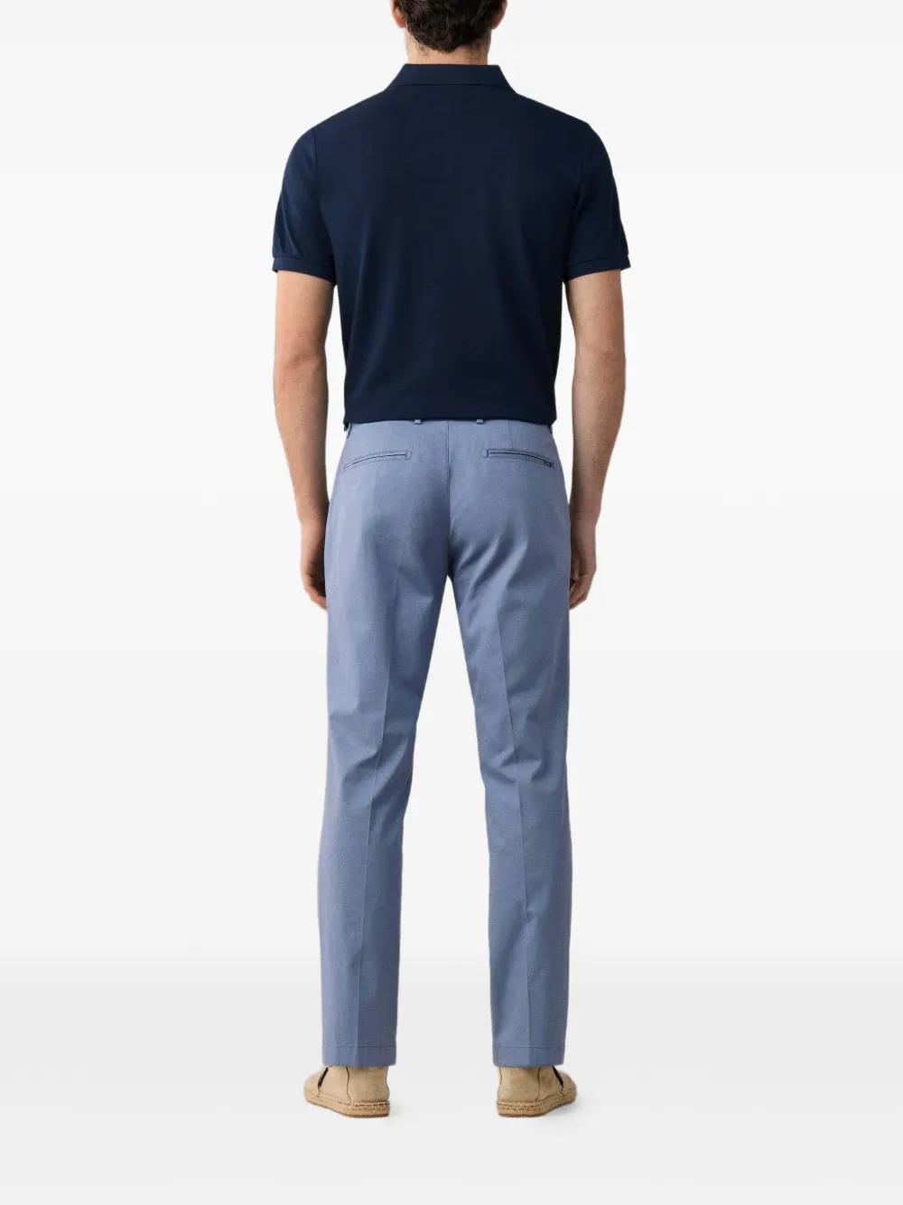 Hackett London Sanderson broek met riemlus Blauw