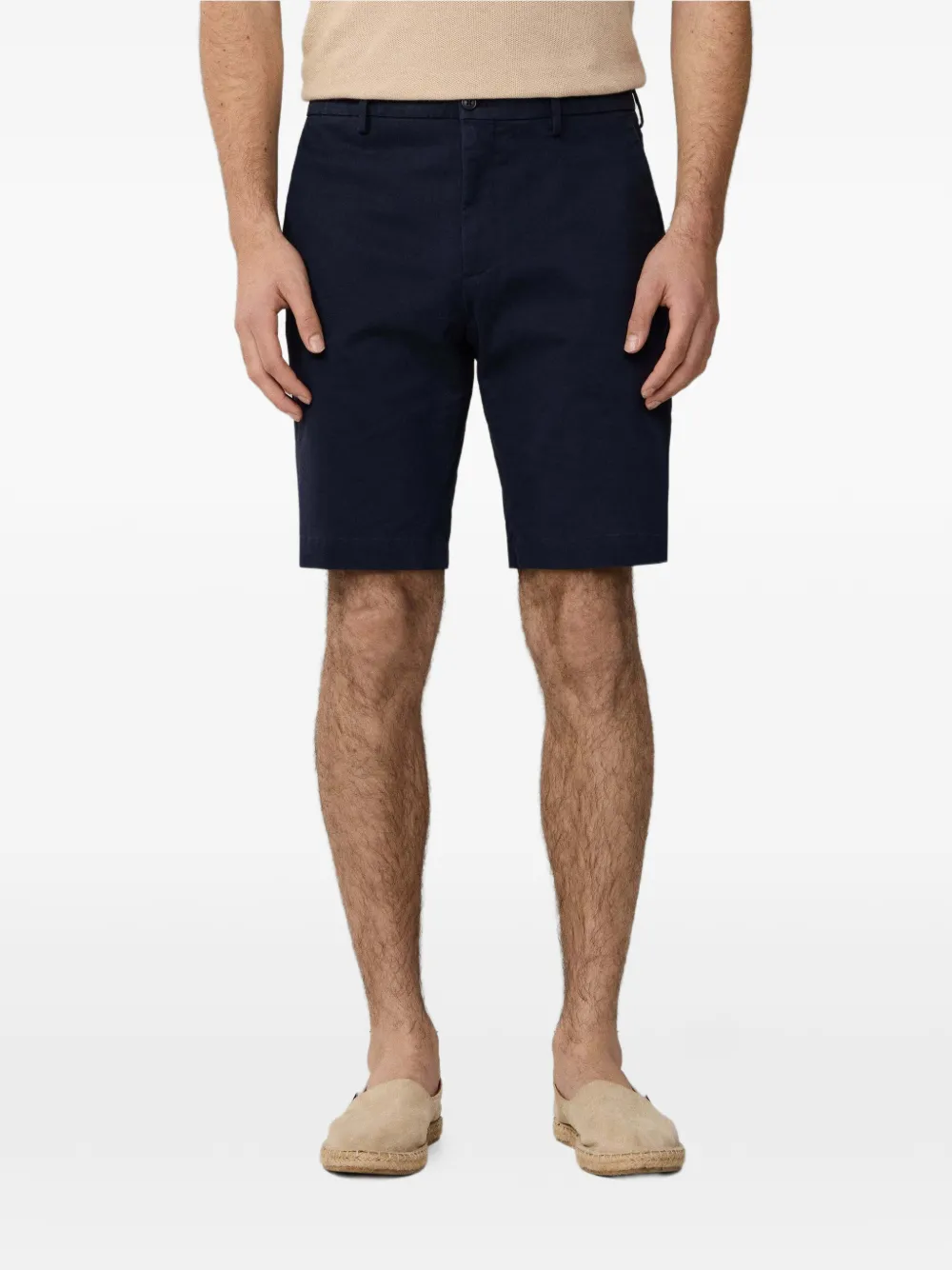 Hackett Sanderson Twill Bermuda Shorts In Black