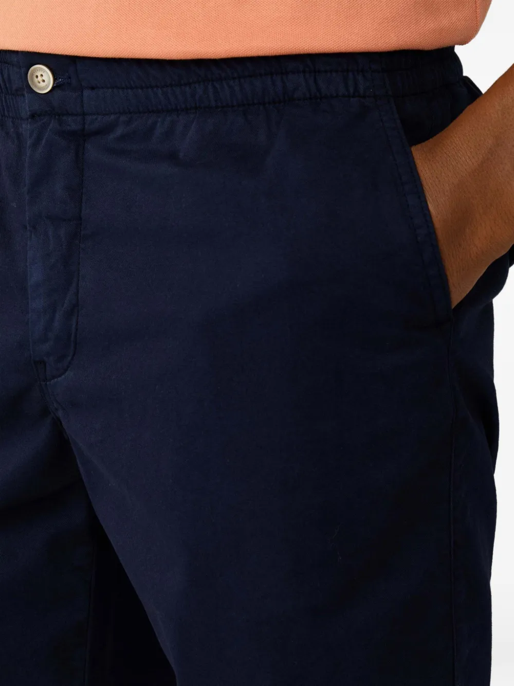 Hackett London Regent ruimvallende katoenen shorts Blauw