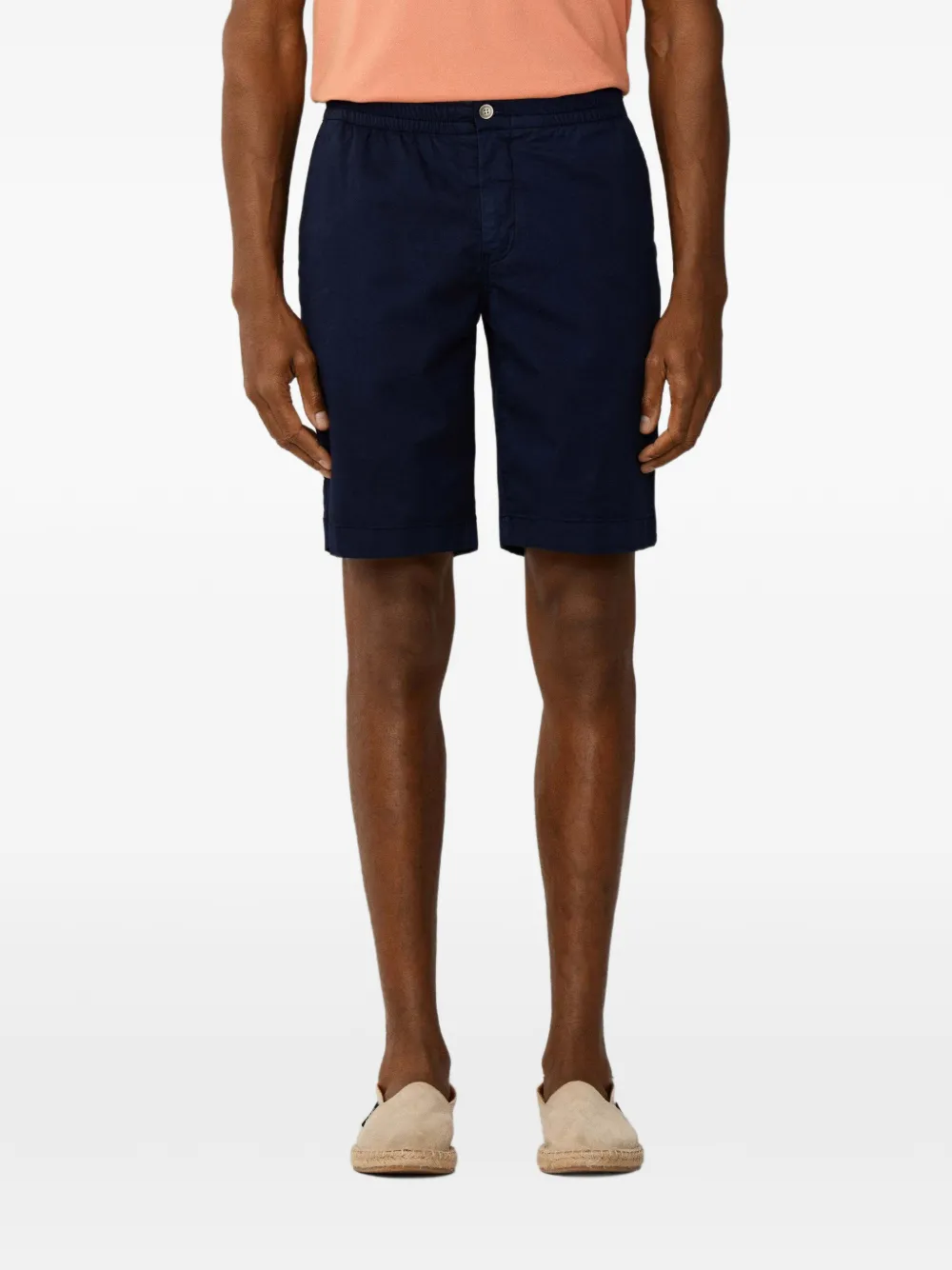 Hackett Regent Relaxed-fit Cotton Shorts In Blue