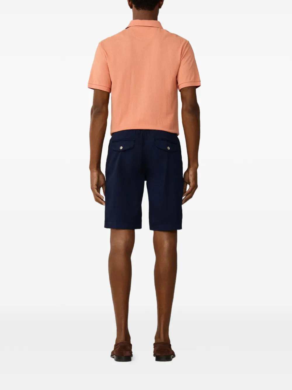Hackett London Regent ruimvallende katoenen shorts Blauw