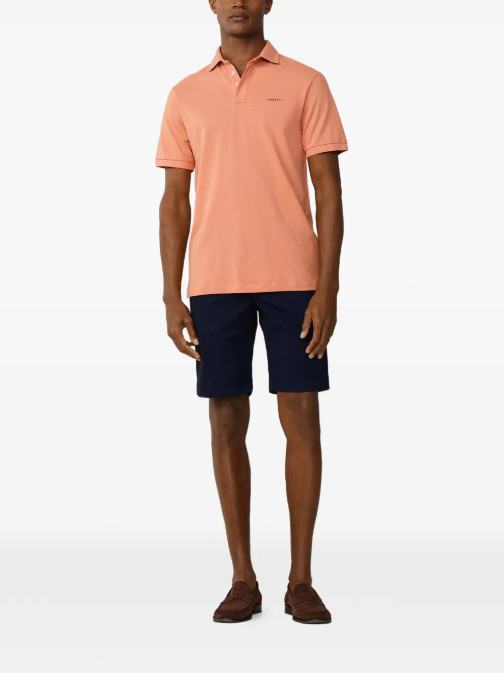 Hackett London Regent ruimvallende katoenen shorts Blauw