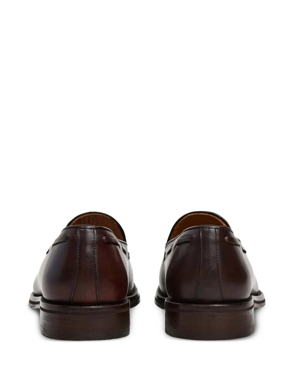 Hackett London Mayfair Crust leren loafers met kwastje Bruin