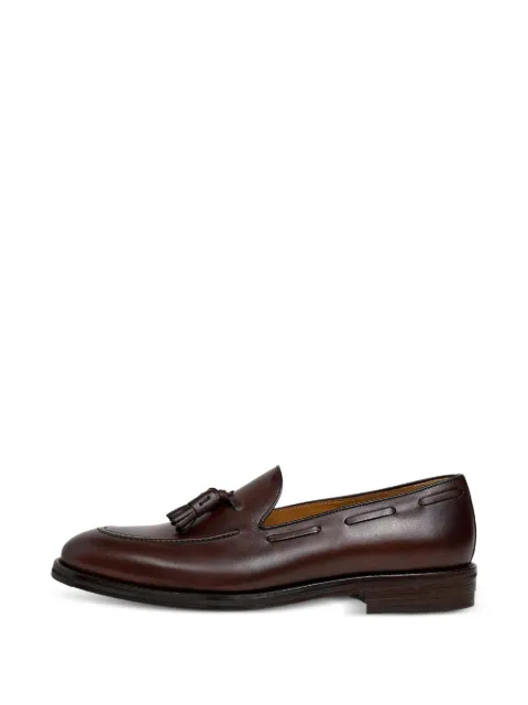 Hackett Mayfair Crust tassel leather loafers