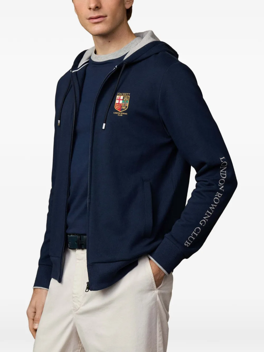 Hackett London Rowing Club hoodie Blauw