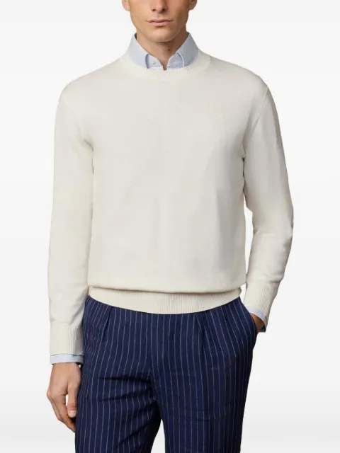 Hackett London suéter de algodón con bordado