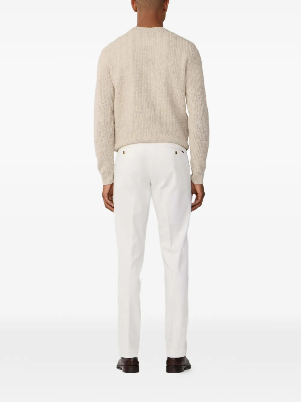 Hackett London Kensington slim-fit broek Wit