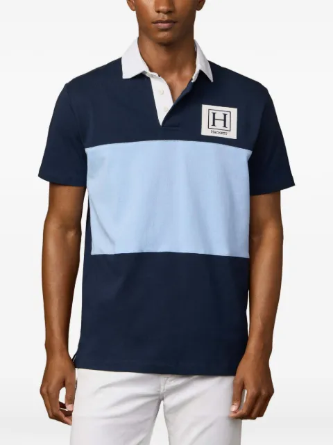 Hackett London camisa de rugby con diseño color block