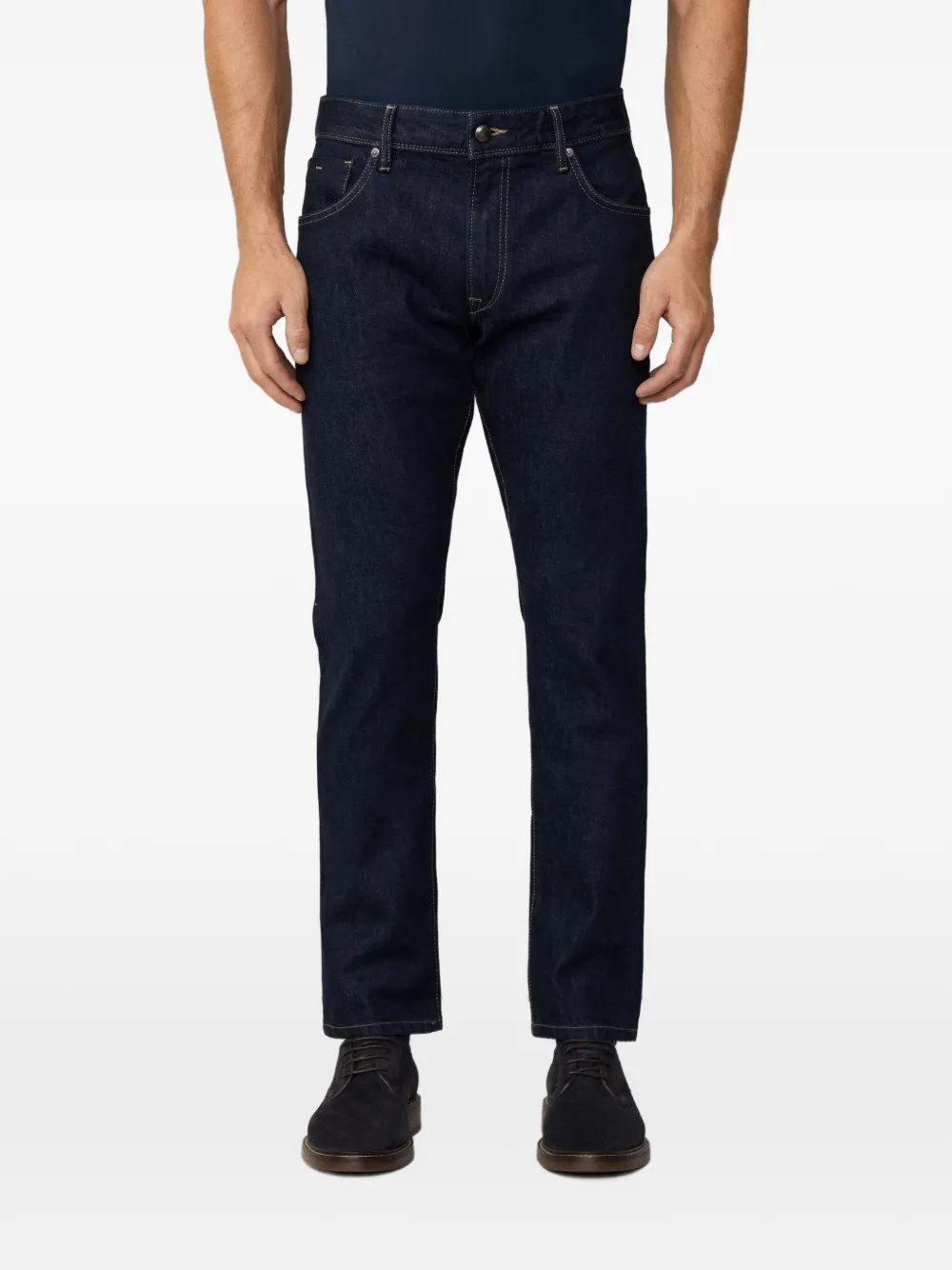 Hackett London Belt-loop Pocket Jeans In Blue