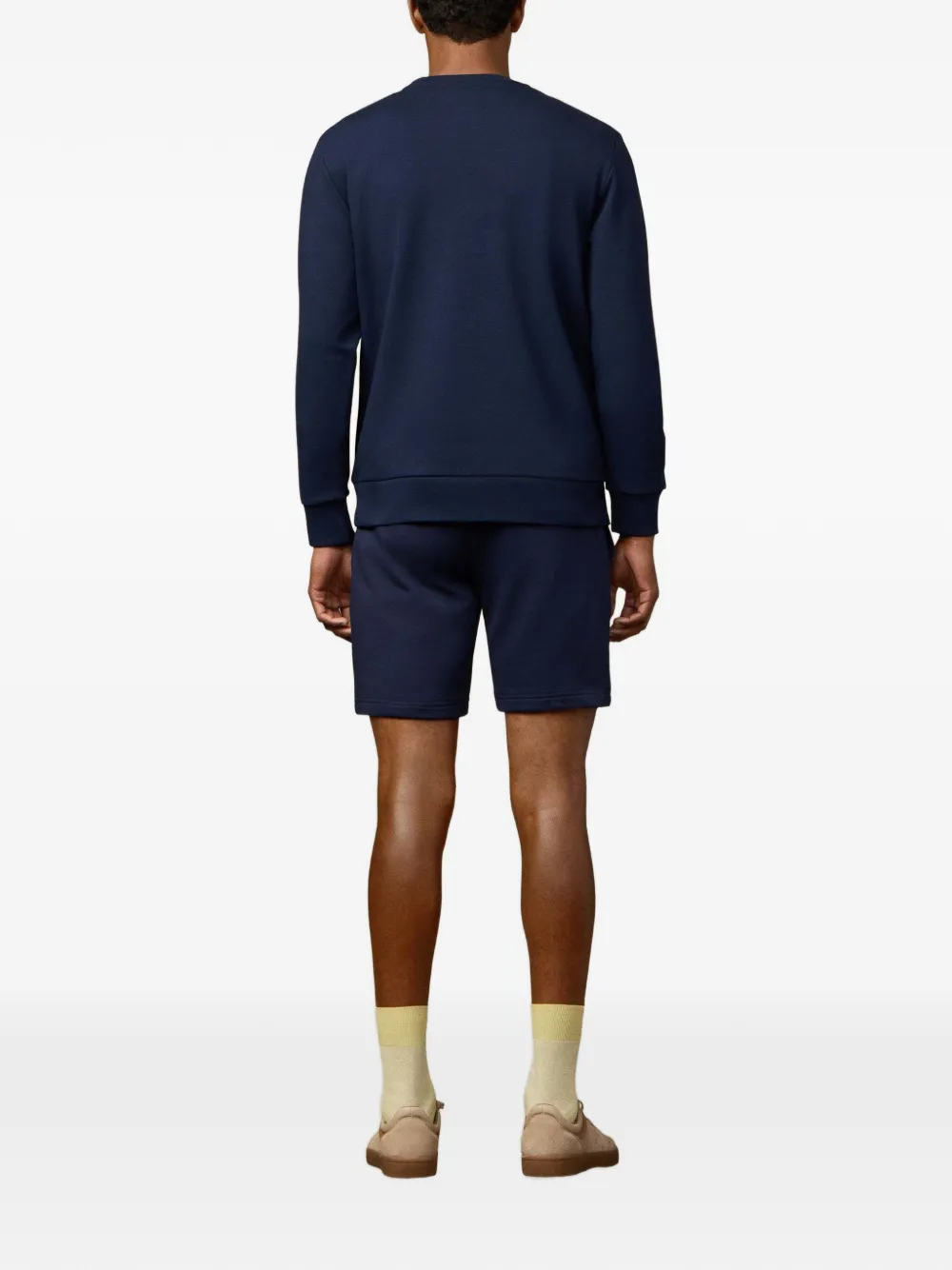 Hackett London Sweater met logopatch Blauw