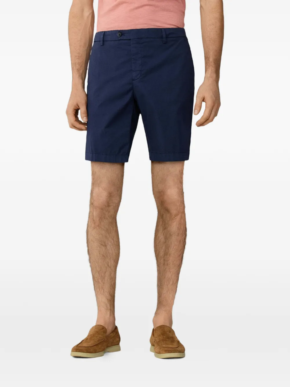 Hackett Kensington Slim-fit Cotton Chino Shorts In Blue