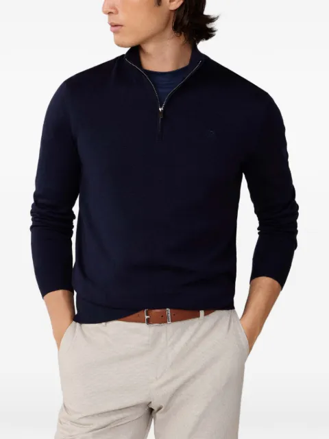 Hackett London suéter con cuarto de cierre