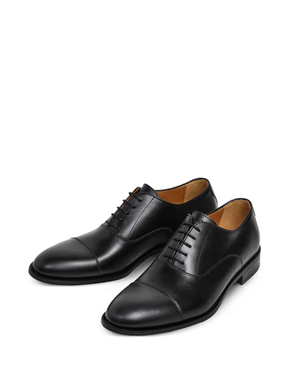 Hackett London Working leren Oxford schoenen Zwart
