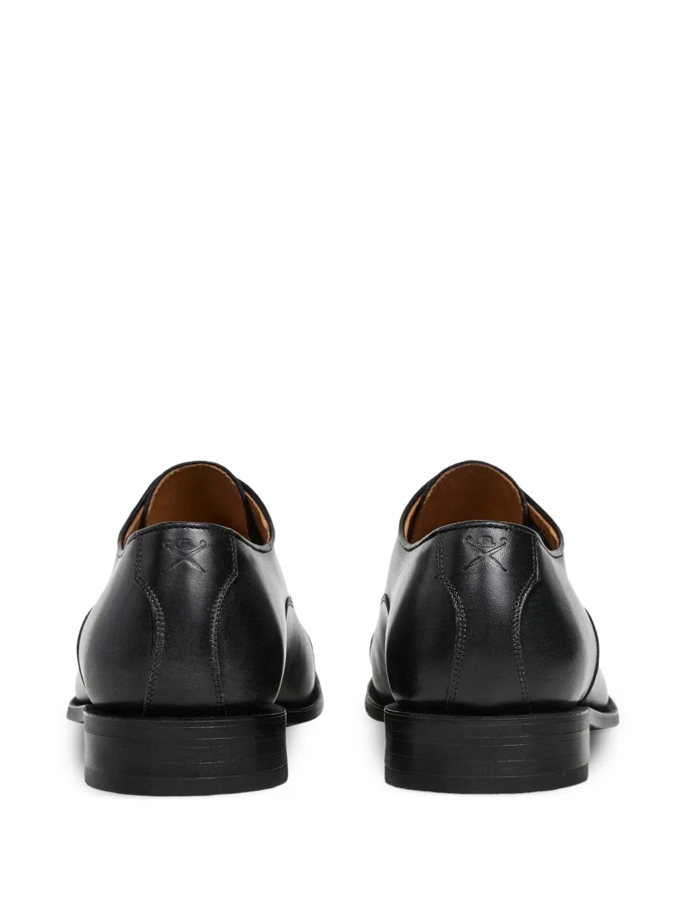 Hackett London Working leren Oxford schoenen Zwart