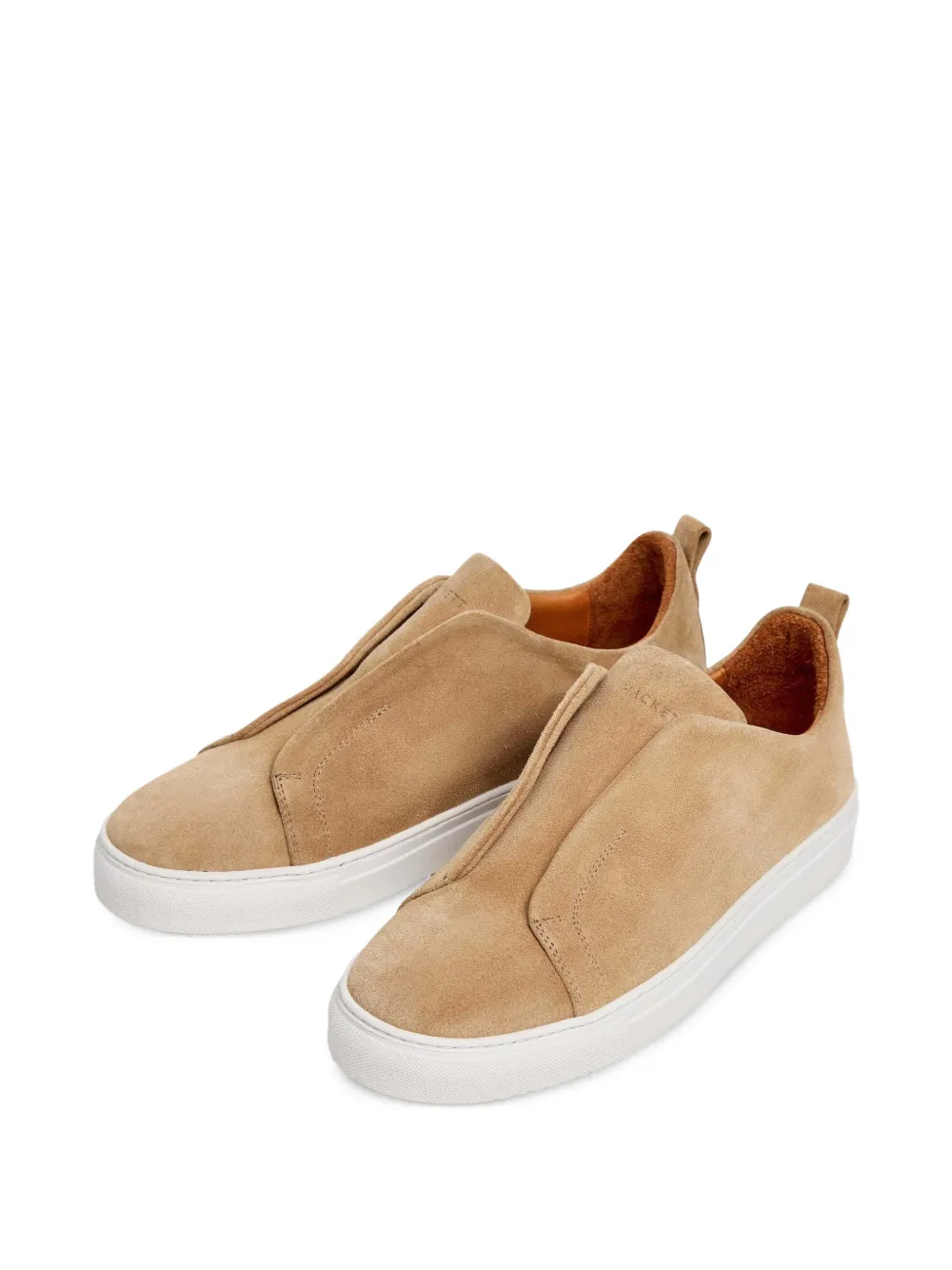 Hackett London Vision suède slip-on sneakers Beige