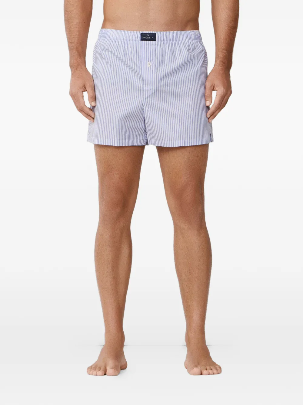 Hackett Striped-pattern Boxers (set Of Two) In White