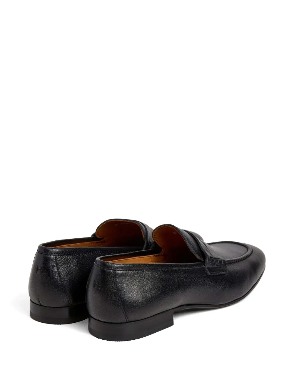 Hackett London Regal Saddle leren loafers Zwart