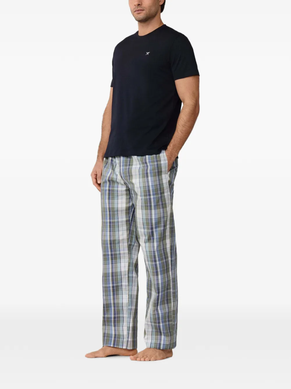 Hackett London Geruite katoenen pyjama Blauw