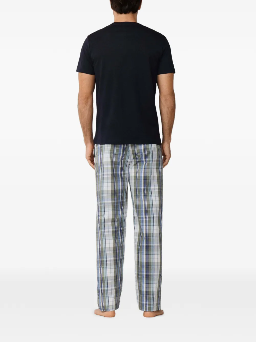 Hackett London Geruite katoenen pyjama Blauw