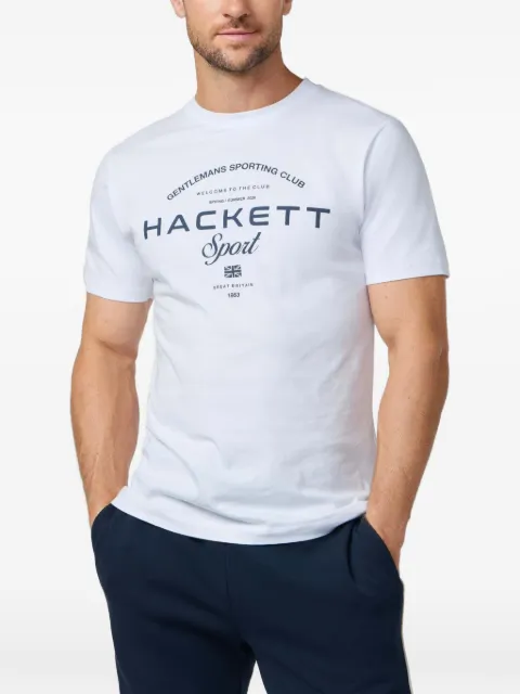 Hackett 로고 프린트 코튼 티셔츠