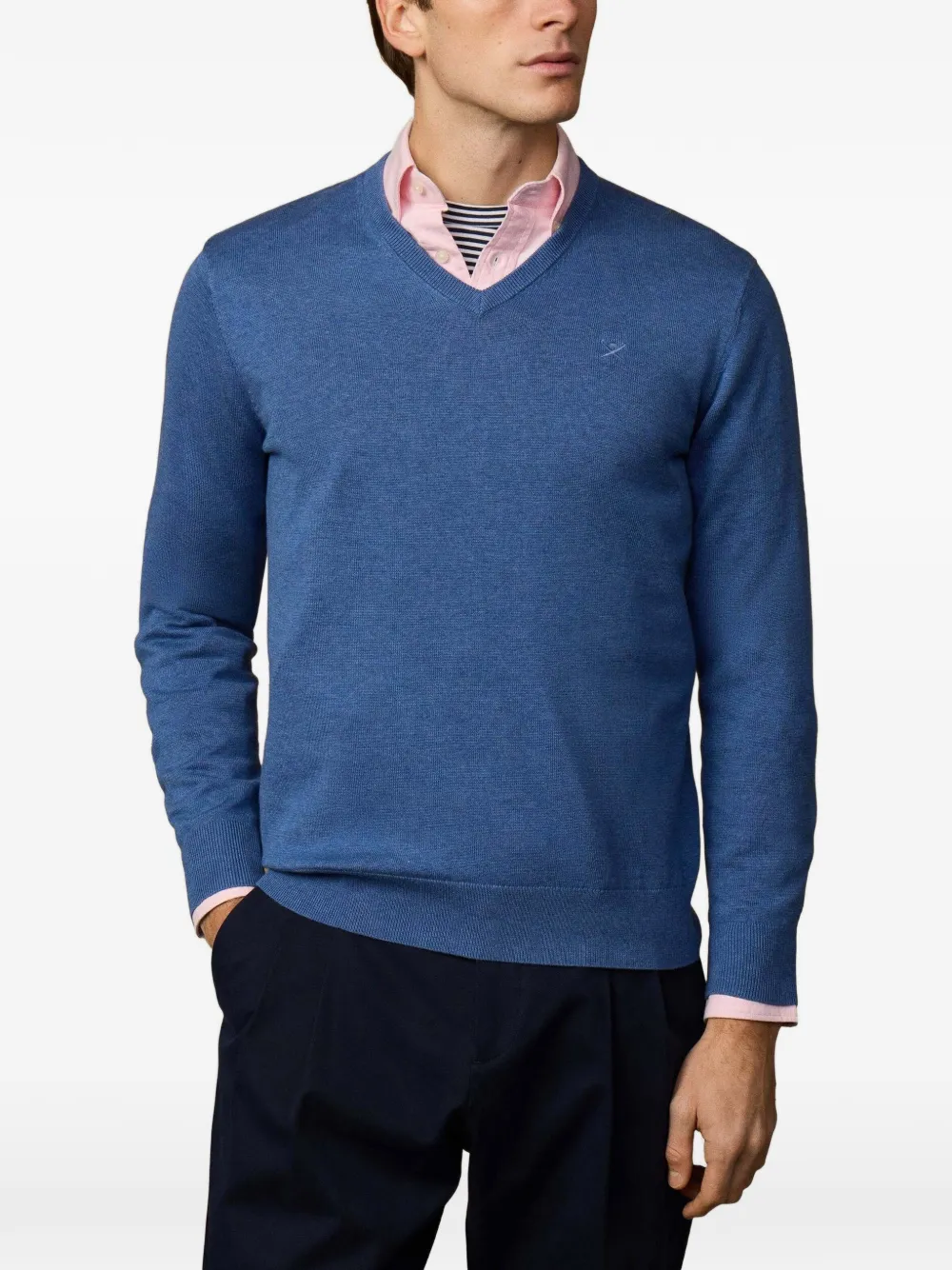 Hackett V-neck Sweater In White
