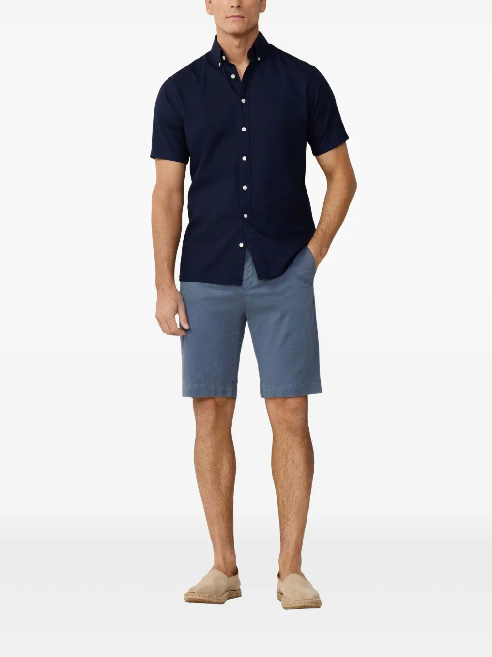 Hackett London Sanderson getailleerde chino shorts Blauw
