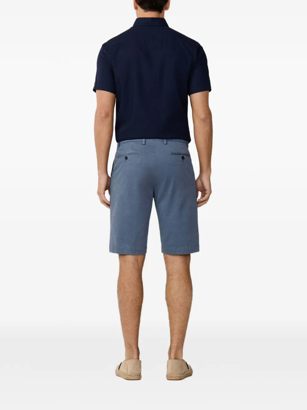 Hackett London Sanderson getailleerde chino shorts Blauw