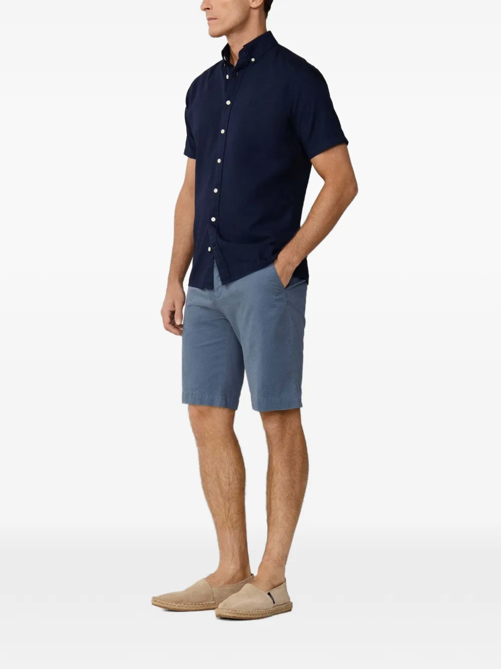 Hackett London Sanderson getailleerde chino shorts Blauw